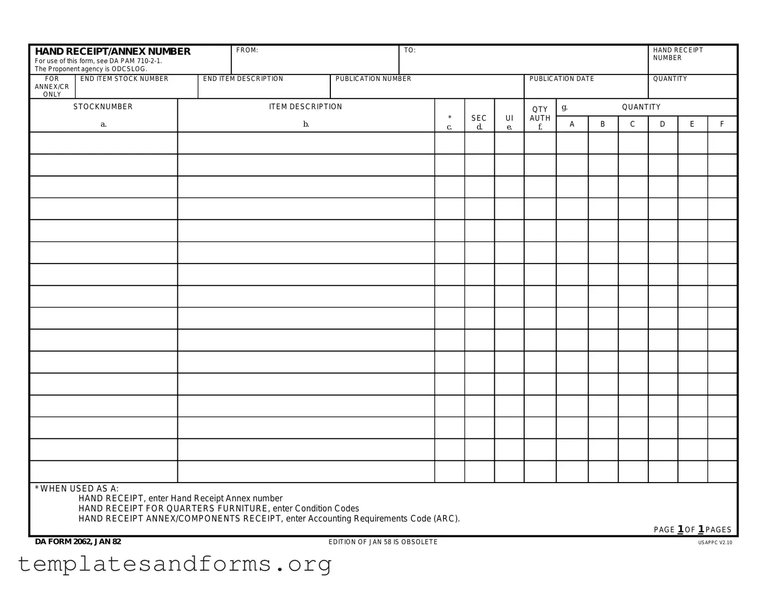 Fill in a Valid Da Form