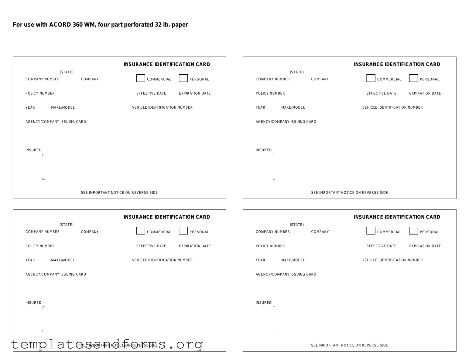 Fill in a Valid Acord 50 WM Form