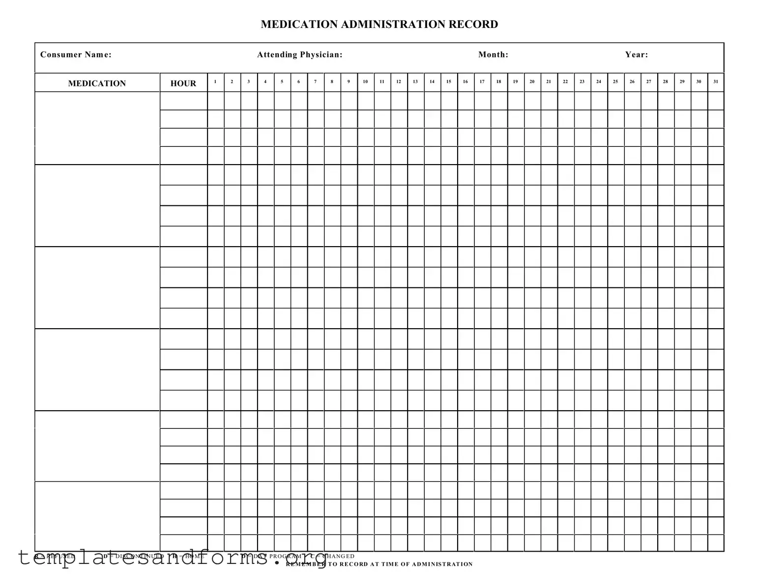Fill in a Valid Medication Administration Record Sheet Form