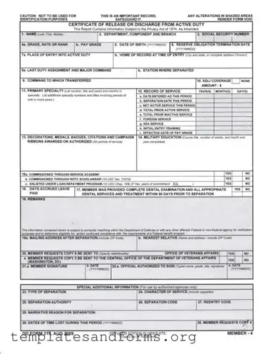 Fill in a Valid Dd 214 Form