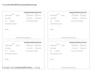 Fill in a Valid Acord 50 WM Form
