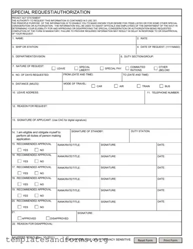 Fill in a Valid Navpers 1336 3 Form