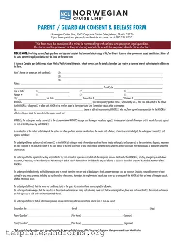 Fill in a Valid NCL Parental Consent Form