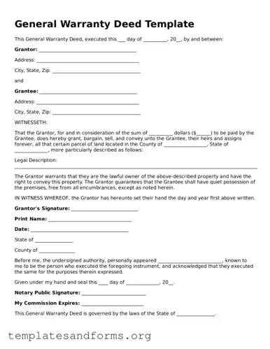 Blank Deed Document