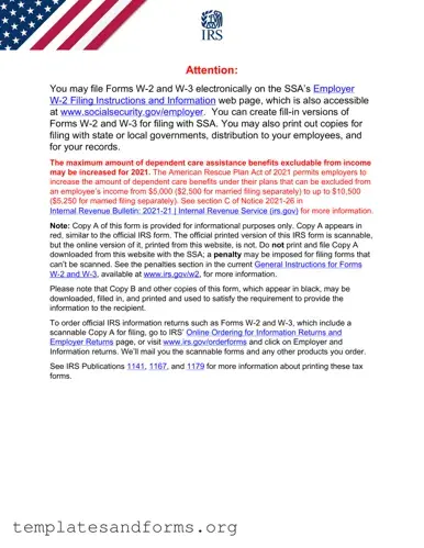 Fill in a Valid IRS W-2 Form