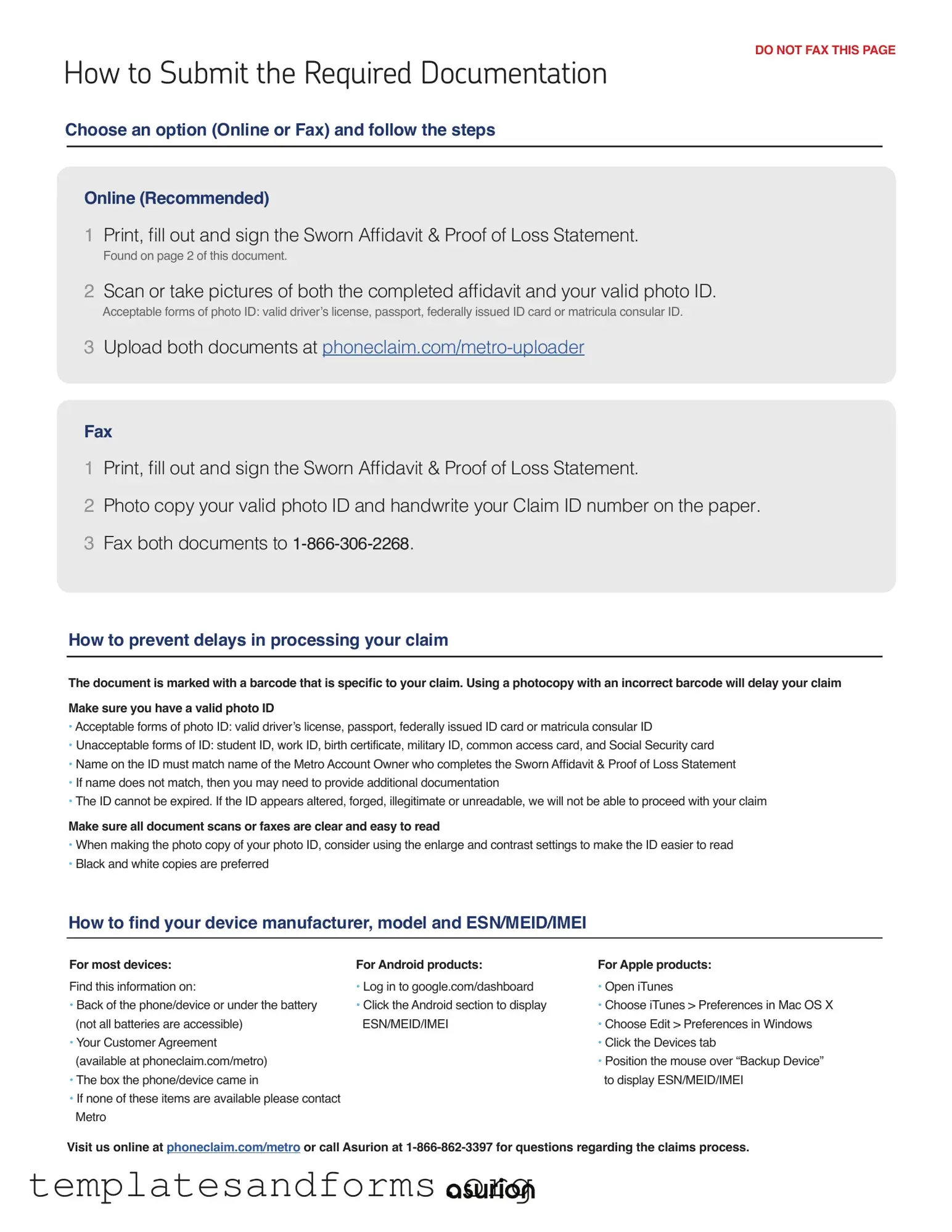 Fill in a Valid Asurion F-017-08 MEN Form