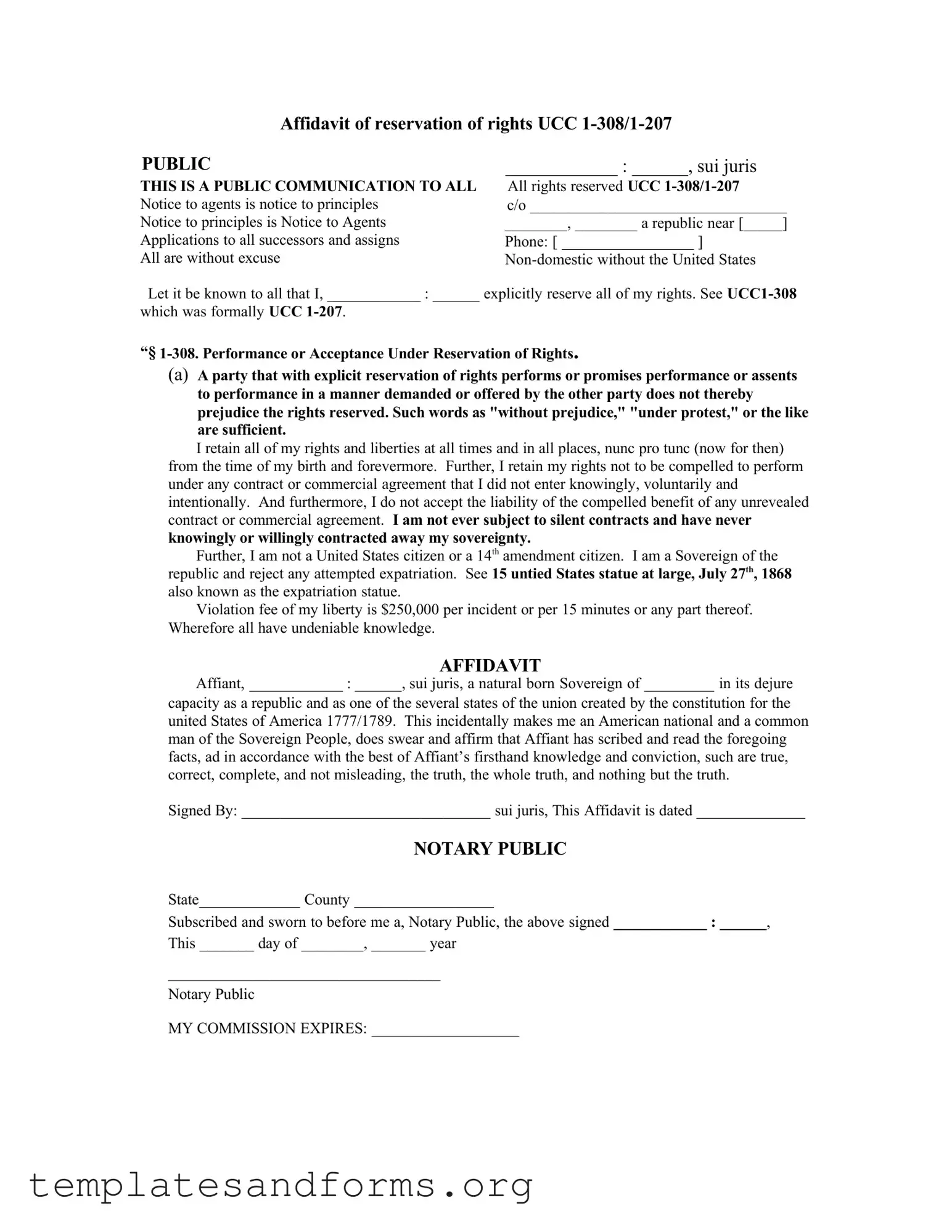 Fill in a Valid Ucc 1 308 Form